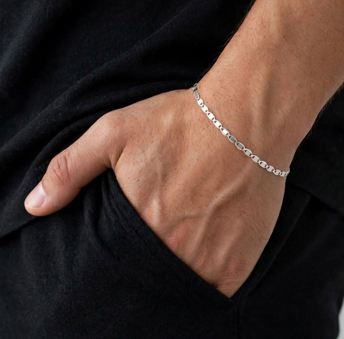 Pulsera eslabon espejo