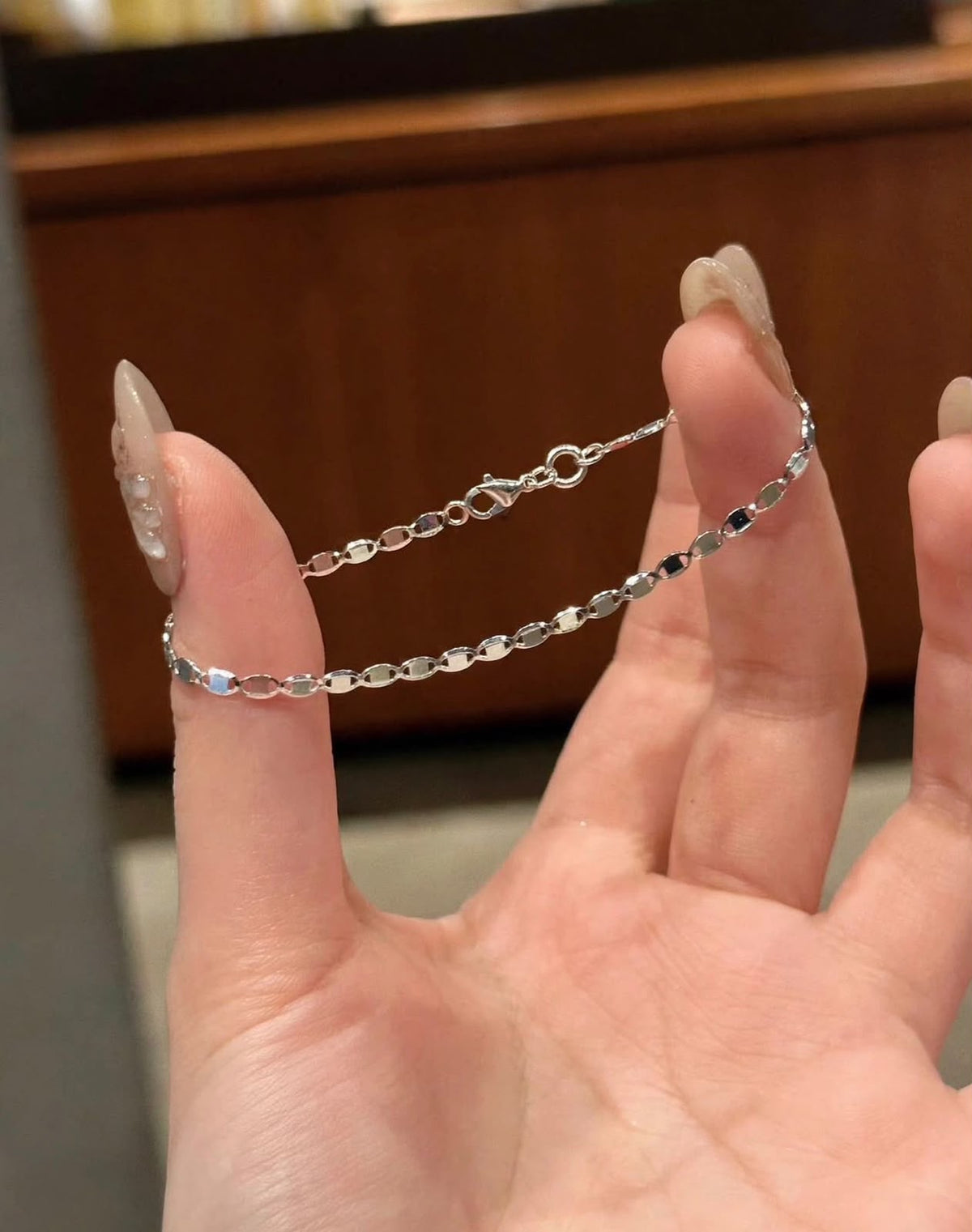 Pulsera eslabon espejo
